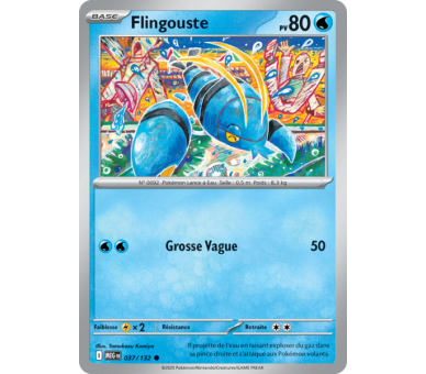 Flingouste Pv 80 037/132 - Carte Commune Reverse - Méga-Évolution