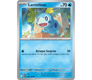 Larméléon Pv 70 039/132 - Carte Commune Reverse - Méga-Évolution