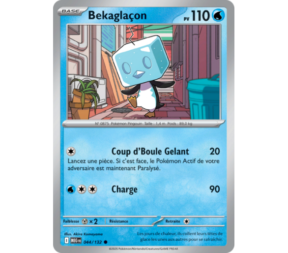 Bekaglaçon Pv 110 044/132 - Carte Commune Reverse - Méga-Évolution