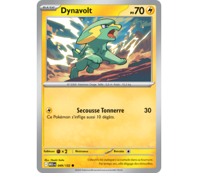 Dynavolt Pv 70 049/132 - Carte Commune - Méga-Évolution