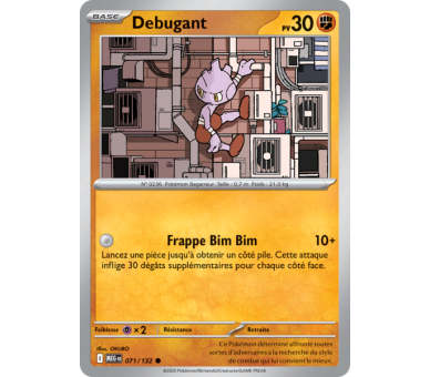Debugant Pv 30 071/132 - Carte Commune Reverse - Méga-Évolution