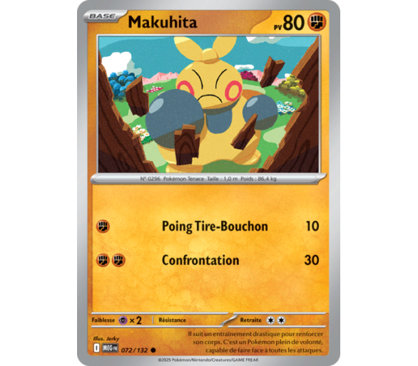 Makuhita Pv 80 072/132 - Carte Commune - Méga-Évolution