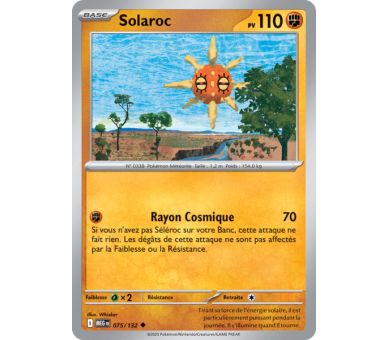 Solaroc Pv 110 75/132 - Carte Peu Commune - Méga-Évolution