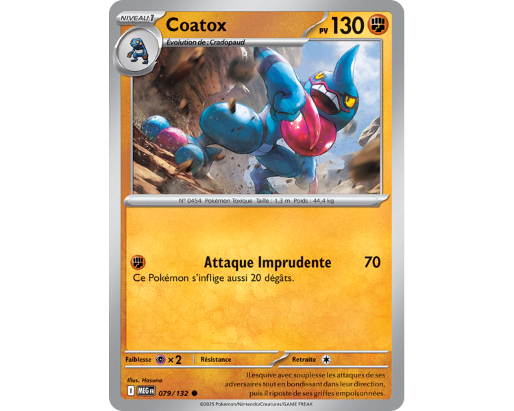 Coatox Pv 130 079/132 - Carte Commune Reverse - Méga-Évolution