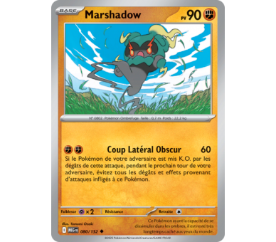 Marshadow Pv 90 80/132 - Carte Peu Commune - Méga-Évolution