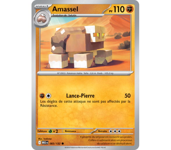 Amassel Pv 110 83/132 - Carte Commune - Méga-Évolution