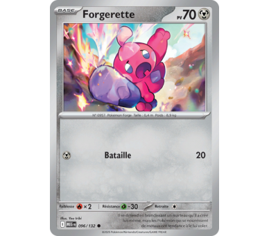 Forgerette Pv 70 96/132 - Carte Commune - Méga-Évolution