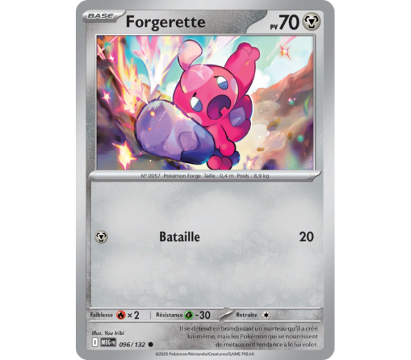 Forgerette Pv 70 96/132 - Carte Commune - Méga-Évolution