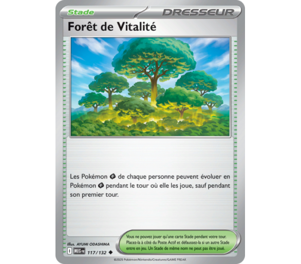 Stade Forêt de Vitalité 117/132 - Carte Peu Commune - Méga-Évolution