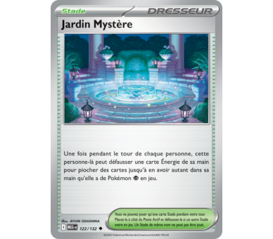 Stade Jardin Mystère 122/132 - Carte Peu Commune - Méga-Évolution