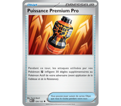 Objet Puissance Premium Pro 124/132 - Carte Peu Commune Reverse - Méga-Évolution