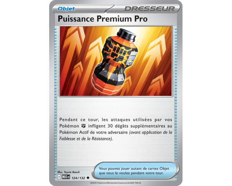 Objet Puissance Premium Pro 124/132 - Carte Peu Commune Reverse - Méga-Évolution