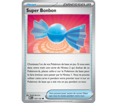 Objet Super Bonbon 125/132 - Carte Commune - Méga-Évolution