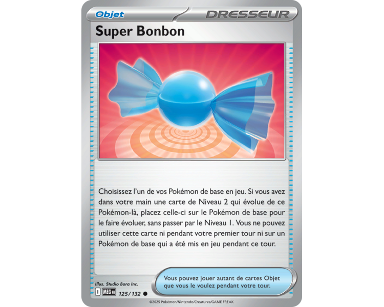 Objet Super Bonbon 125/132 - Carte Commune - Méga-Évolution