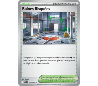 Stade Ruines Risquées 127/132 - Carte Peu Commune - Méga-Évolution