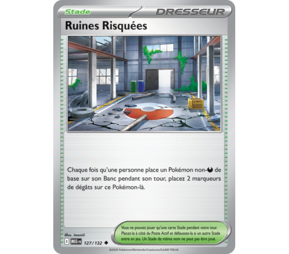 Stade Ruines Risquées 127/132 - Carte Peu Commune - Méga-Évolution