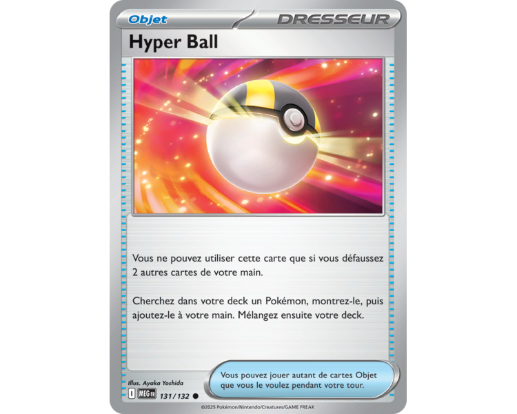 Objet Hyper Ball 131/132 - Carte Commune Reverse - Méga-Évolution