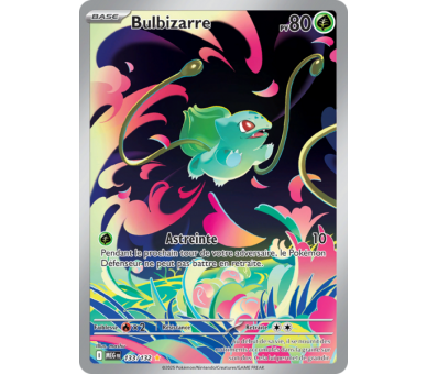 Bulbizarre Pv 80 133/132 - Carte Secrète Illustration Rare - Méga-Évolution
