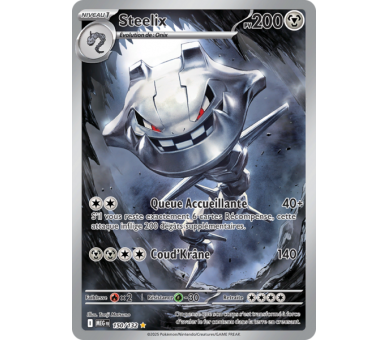 Steelix Pv 200 150/132 - Carte Secrète Illustration Rare - Méga-Évolution