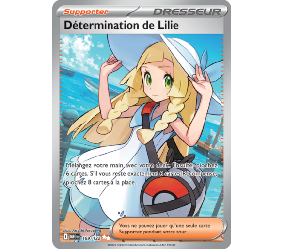 Dresseur Détermination de Lilie 169/132 - Carte Secrète Ultra Rare - Méga-Évolution