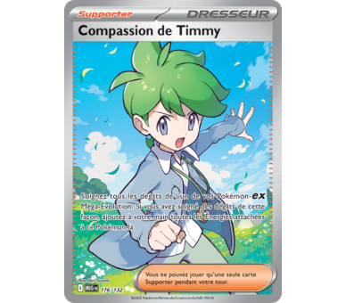 Dresseur Compassion de Timmy 176/132 - Carte Secrète Ultra Rare - Méga-Évolution