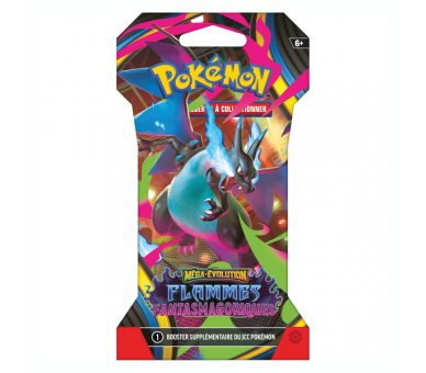 1 Booster Sous Blister – ME02 Méga-Évolution Flammes Fantasmagoriques - FR