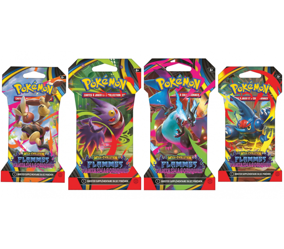 1 Booster Sous Blister – ME02 Méga-Évolution Flammes Fantasmagoriques - FR