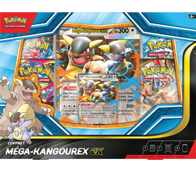 Coffret Pokémon Méga-Kangourex-Ex - 4 Boosters