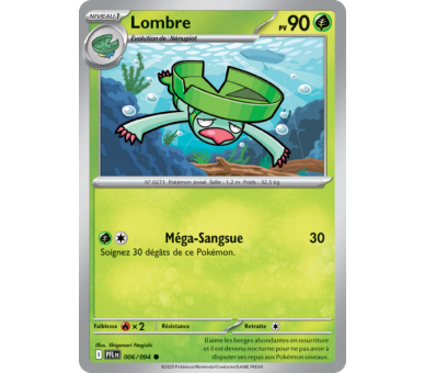 Lombre Pv 90 006/094 - Carte Commune Reverse - Méga-Évolution Flammes Fantasmagoriques