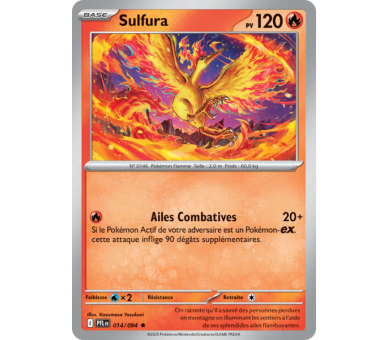 Sulfura Pv 120 014/094 - Carte Rare Holographique - Méga-Évolution Flammes Fantasmagoriques