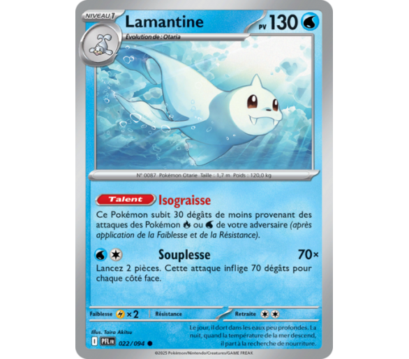 Otaria Pv 80 021/094 - Carte Commune - Méga-Évolution Flammes Fantasmagoriques