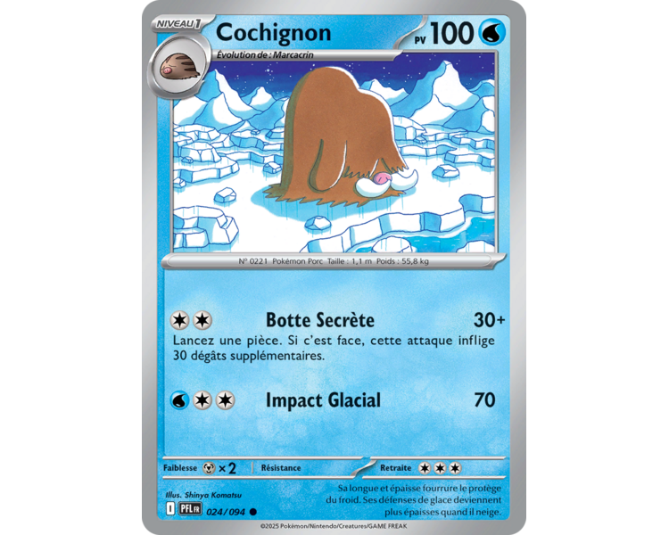 Cochignon Pv 100 024/094 - Carte Commune Reverse - Méga-Évolution Flammes Fantasmagoriques