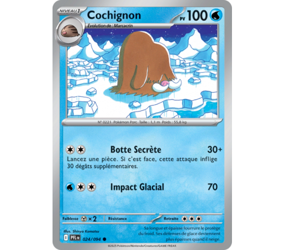Cochignon Pv 100 024/094 - Carte Commune Reverse - Méga-Évolution Flammes Fantasmagoriques
