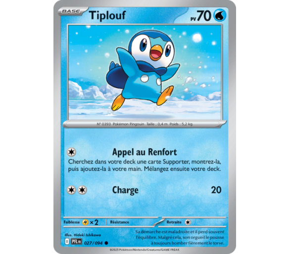 Prinplouf Pv 100 028/094 - Carte Commune Reverse - Méga-Évolution Flammes Fantasmagoriques