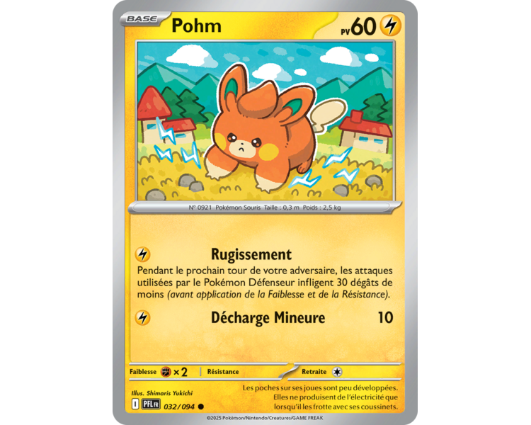 Pohm Pv 60 032/094 - Carte Commune - Méga-Évolution Flammes Fantasmagoriques