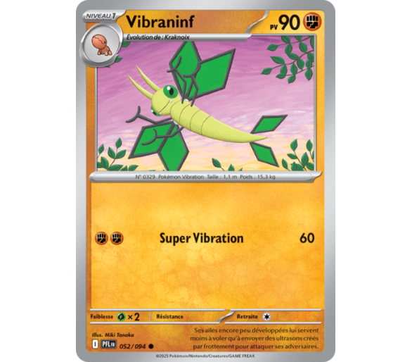 Vibraninf Pv 90 051/094 - Carte Commune Reverse - Méga-Évolution Flammes Fantasmagoriques