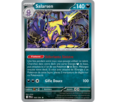 Salarsen Pv 140 068/094 - Carte Rare Holographique - Méga-Évolution Flammes Fantasmagoriques