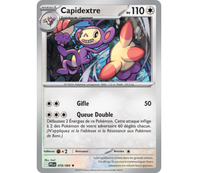 Capidextre Pv 110 79/094 - Carte Rare Holographique - Méga-Évolution Flammes Fantasmagoriques