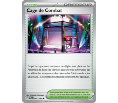 Stade Cage de Combat 085/094 - Carte Peu Commune - Méga-Évolution Flammes Fantasmagoriques