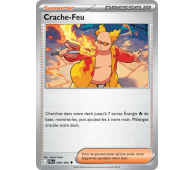 Dresseur Crache-Feu 89/094 - Carte Peu Commune - Méga-Évolution Flammes Fantasmagoriques