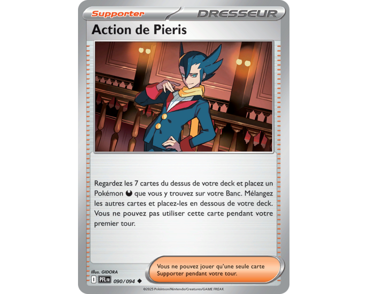 Dresseur Pieris 090/094 - Carte Peu Commune Reverse - Méga-Évolution Flammes Fantasmagoriques