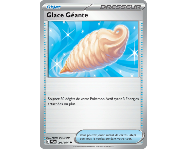 Objet Glace Géante 91/094 - Carte Peu Commune Reverse - Méga-Évolution Flammes Fantasmagoriques