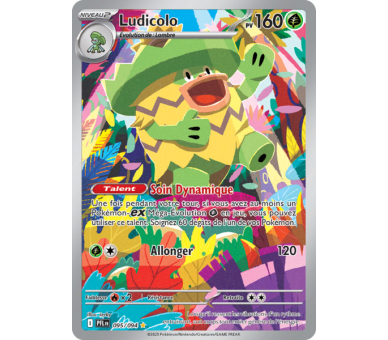 Ludicolo Pv 160 95/094 - Carte Illustration rare Secrète - Méga-Évolution Flammes Fantasmagoriques