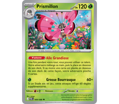 Prismillon Pv 120 009/88 - Carte Peu Commune Reverse - Méga-Évolution Équilibre Parfait