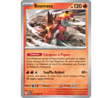 Boumata Pv 120 017/88 - Carte Peu Commune - Méga-Évolution Équilibre Parfait