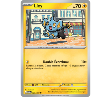 Lixy Pv 70 026/88 - Carte Commune Reverse - Méga-Évolution Équilibre Parfait