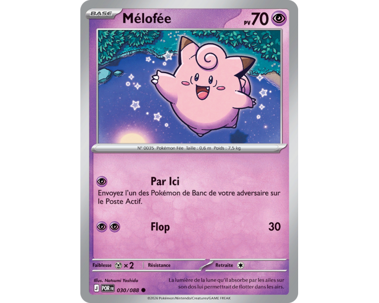 Mélofée Pv 70 030/88 - Carte Commune Reverse - Méga-Évolution Équilibre Parfait