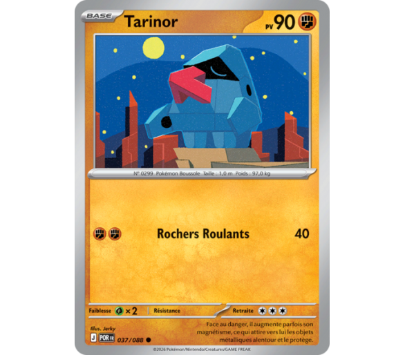 Tarinor Pv 90 037/88 - Carte Commune Reverse - Méga-Évolution Équilibre Parfait