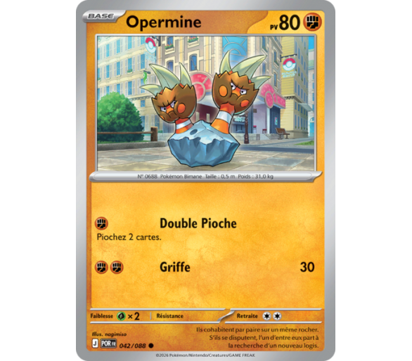 Opermine Pv 80 42/88 - Carte Commune Reverse - Méga-Évolution Équilibre Parfait