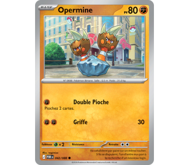 Opermine Pv 80 42/88 - Carte Commune Reverse - Méga-Évolution Équilibre Parfait